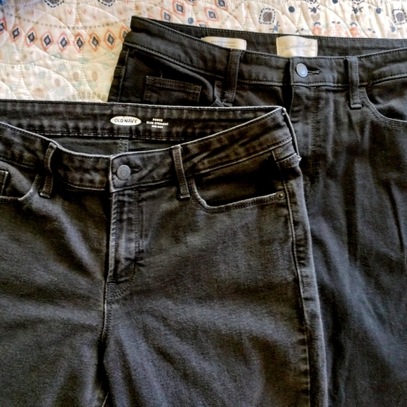 BOGO UNIVERSAL THREADS + OLD NAVY BLACK JEANS - Picture 1 of 8